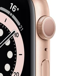 Apple Watch (Series 6) 2020 GPS + Cellular 44 mm - Alumiini Kulta - Sport band Pinkki