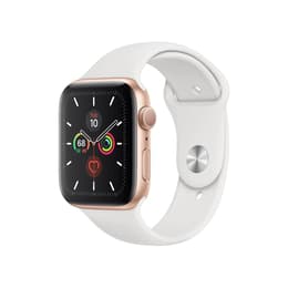 Apple Watch (Series 5) 2019 GPS 40 mm - Alumiini Kulta - Sport loop Wit