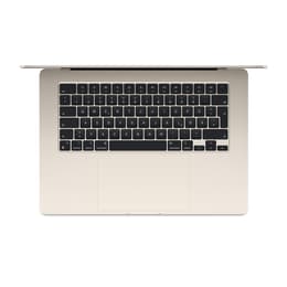 MacBook Air 15" (2023) - Applen M2 ‑siru jossa on 8-ytiminen prosessori ja 10-ytiminen näytönohjain - 16GB RAM - SSD 1000GB - Tavallinen näyttö - QWERTZ - Saksa