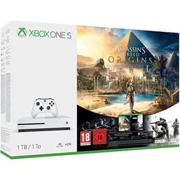 Xbox One S 1000GB - Valkoinen - Rajoitettu erä Assassin's Creed Origins + Assassin's Creed Origins + Rainbow 6