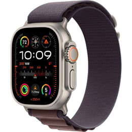 Apple Watch Ultra 2 (2023) GPS + Cellular 49 mm - Titaani Luonnontitaani - Alpine-ranneke Violetti
