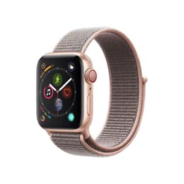 Apple Watch (Series 4) 40 mm - Alumiini Ruusukulta - Punottu nailon Pinkki