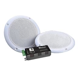 E-Audio Haut-parleurs WATERPROOF Hifi 80W plafond encastrable amplifiée compatible Smartphone Google Home Bluetooth Amazon Alexa Speaker Bluetooth - Harmaa