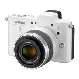 1 V1 - Valkoinen + Nikon Hybride - Nikon 1 V1 Blanc + Nikkor 1 10-30mm f/3.8-5.6