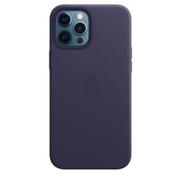 Apple Kuori iPhone 12 Pro Max - Magsafe - Nahka Violetti