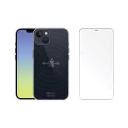 Back Market Kuori iPhone 13 mini ja suojaava näyttö - GRS 4.0 Kierrätysmuovi - Läpinäkyvä
