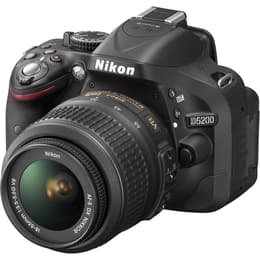 Yksisilmäinen peiliheijastuskamera D5200 - Musta + Nikon AF-S DX Nikkor 18-55mm f/3.5-5.6G ED VR f/3.5-5.6