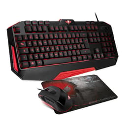 Spirit Of Gamer Näppäimistö AZERTY Ranska Taustavalaistu PRO-MK3