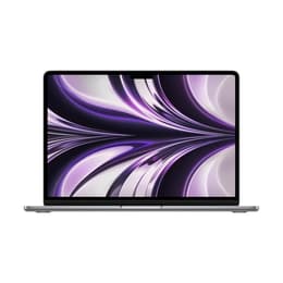 MacBook Air 13.3" (2022) - Applen M2 ‑siru jossa on 8-ytiminen prosessori ja 8-ytiminen näytönohjain - 8GB RAM - SSD 256GB - AZERTY - Ranska