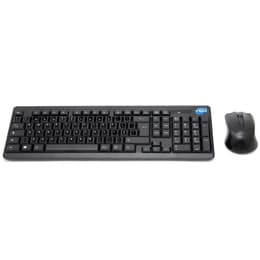 Simpletek Näppäimistö QWERTY Portugali Langaton Mouse + Keyboard with Stickers 1000 DPI 2.4G Nano reciever