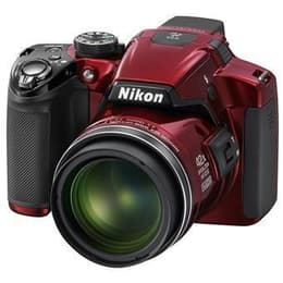 Kompaktikamera Coolpix P510 - Punainen/Musta + Nikon Nikkor Wide Optical Zoom 24-1000 mm f/3.0-5.9 f/3.0-5.9