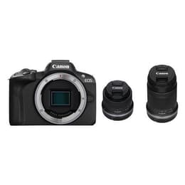 Refleksi Canon EOS R50+ RF-S 18-45mm + RF-S 55-210mm f/5-7.1 IS STM - Musta + Canon RF-S IS STM f/5-7.1