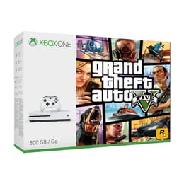 Xbox One S 500GB - Valkoinen + Grand Theft Auto 5