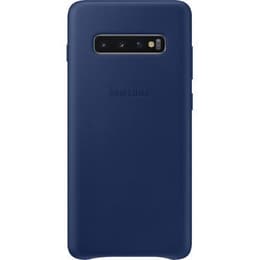 Kuori Galaxy S10+ - Nahka - Sininen