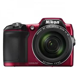 Puolijärjestelmäkamera Coolpix L840 - Punainen + Nikon Nikkor Wide Optical Zoom ED VR f/3-6.5