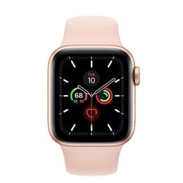 Apple Watch (Series 5) 2019 GPS 44 mm - Alumiini Kulta - Sport loop Pinkki