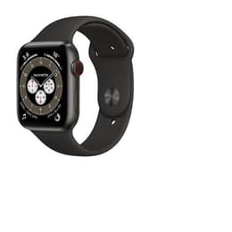 Apple Watch (Series 6) 2020 GPS + Cellular 44 mm - Titaani Musta - Sport band Musta
