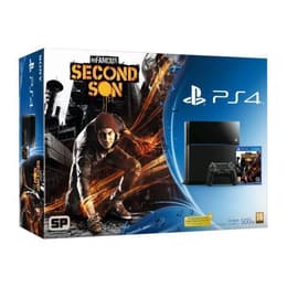 PlayStation 4 500GB - Musta + inFamous: Second Son