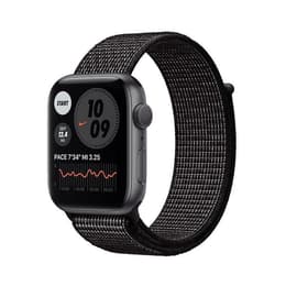 Apple Watch (Series 6) 2020 GPS + Cellular 44 mm - Alumiini Tähtiharmaa - Nike Sport loop Musta