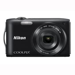 Kompaktikamera Nikon Coolpix S3300 - Musta + objektiivi Nikon Nikkor Wide Optical Zoom VR 26-156 mm f/3.5-6.5