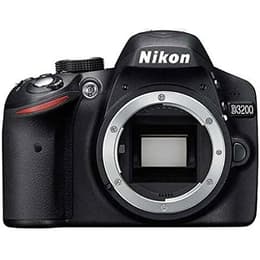 Yksisilmäinen peiliheijastuskamera Nikon D3200 vain varrtalo - Musta