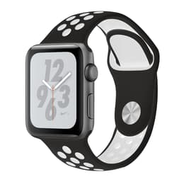 Apple Watch (Series 4) GPS 44 mm - Alumiini Tähtiharmaa - Armband Sport Nike Antrasiitti/Musta