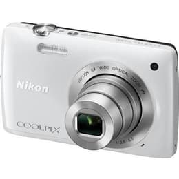 Kompaktikamera Nikon Coolpix S4300 Valkoinen + Objektiivi Nikon Nikkor 6x Wide Optical Zoom VR 4.6-27.6 mm f/3.5-5.6