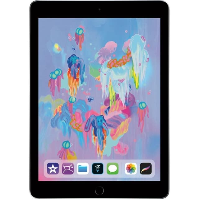 iPad 9,7" 6. sukupolvi (Maaliskuu 2018) 9,7" 128GB - WiFi - Tähtiharmaa - Ilman Sim-Korttipaikkaa