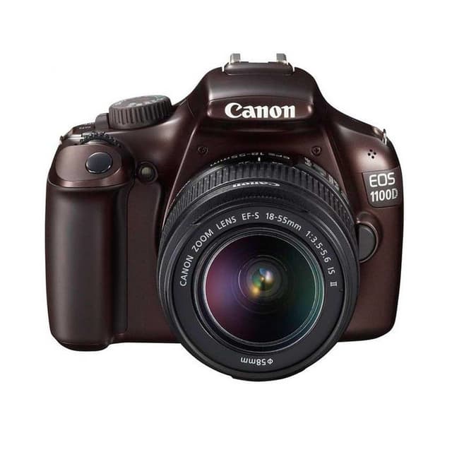 Reflex Canon EOS 1100D - Ruskea + Objektiivi Canon 18-55mm f/3.5-5.6 IS II