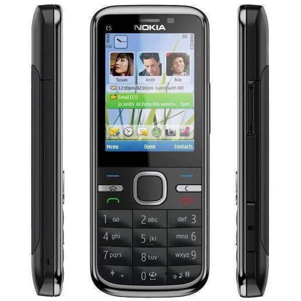 Nokia C5 - Musta- Ulkomainen Operaattori