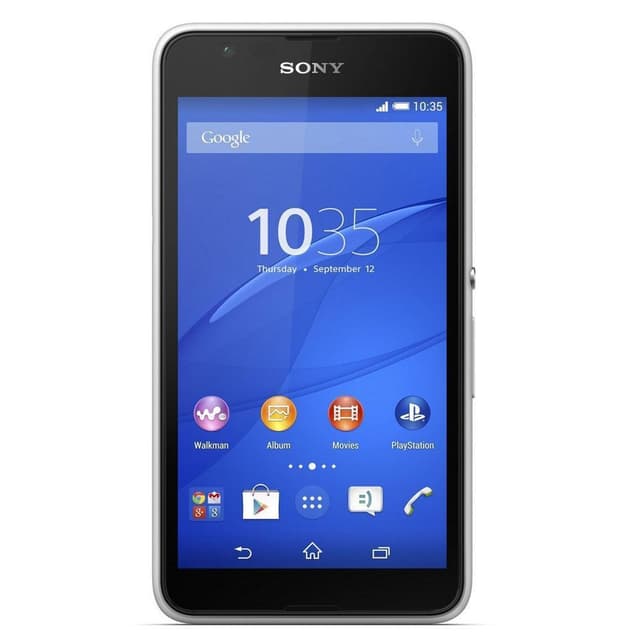 Sony Xperia E4g 8GB - Valkoinen - Lukitsematon