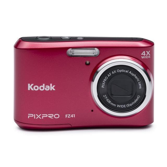 Compact Kodak Pixpro FZ41 - Punainen + Objektiivi Kodak 27-108mm f/3-6.6