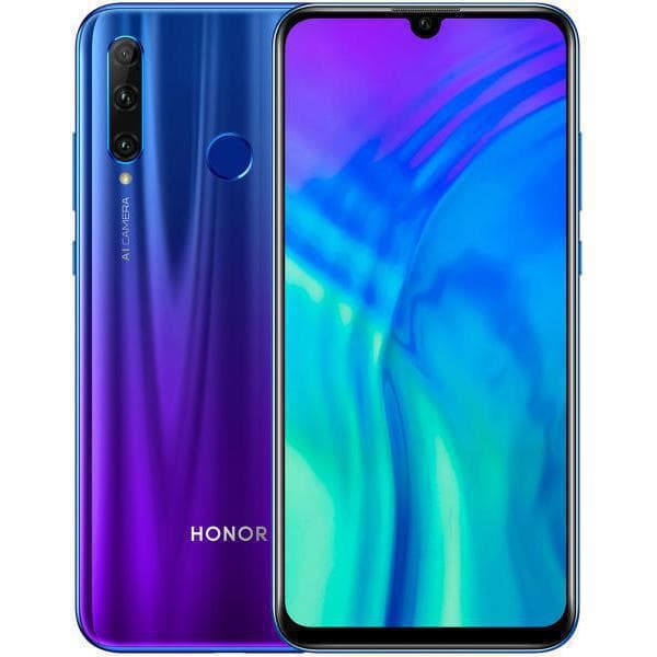 Huawei Honor 20 Lite 128GB - Sininen (Peacock Blue) - Lukitsematon