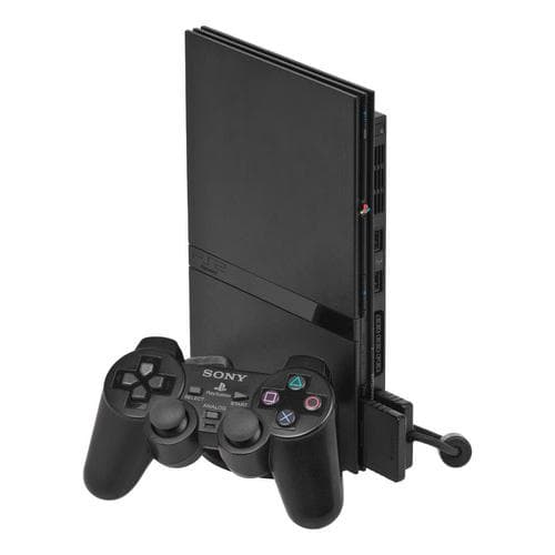 Konsoli Sony PlayStation 2 Slim 4GB +1 Ohjain + Gran Turismo 4 - Musta