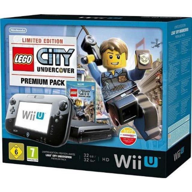 Wii U Premium 32GB - Musta + Lego City: Undercover
