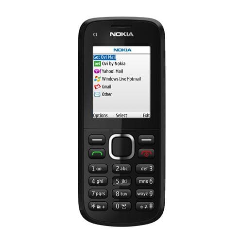 Nokia C1-02 - Musta- Lukitsematon